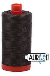 Aurifil Mako 50wt Cotton 1300 m 1422 yd. spool - 5013 Asphalt